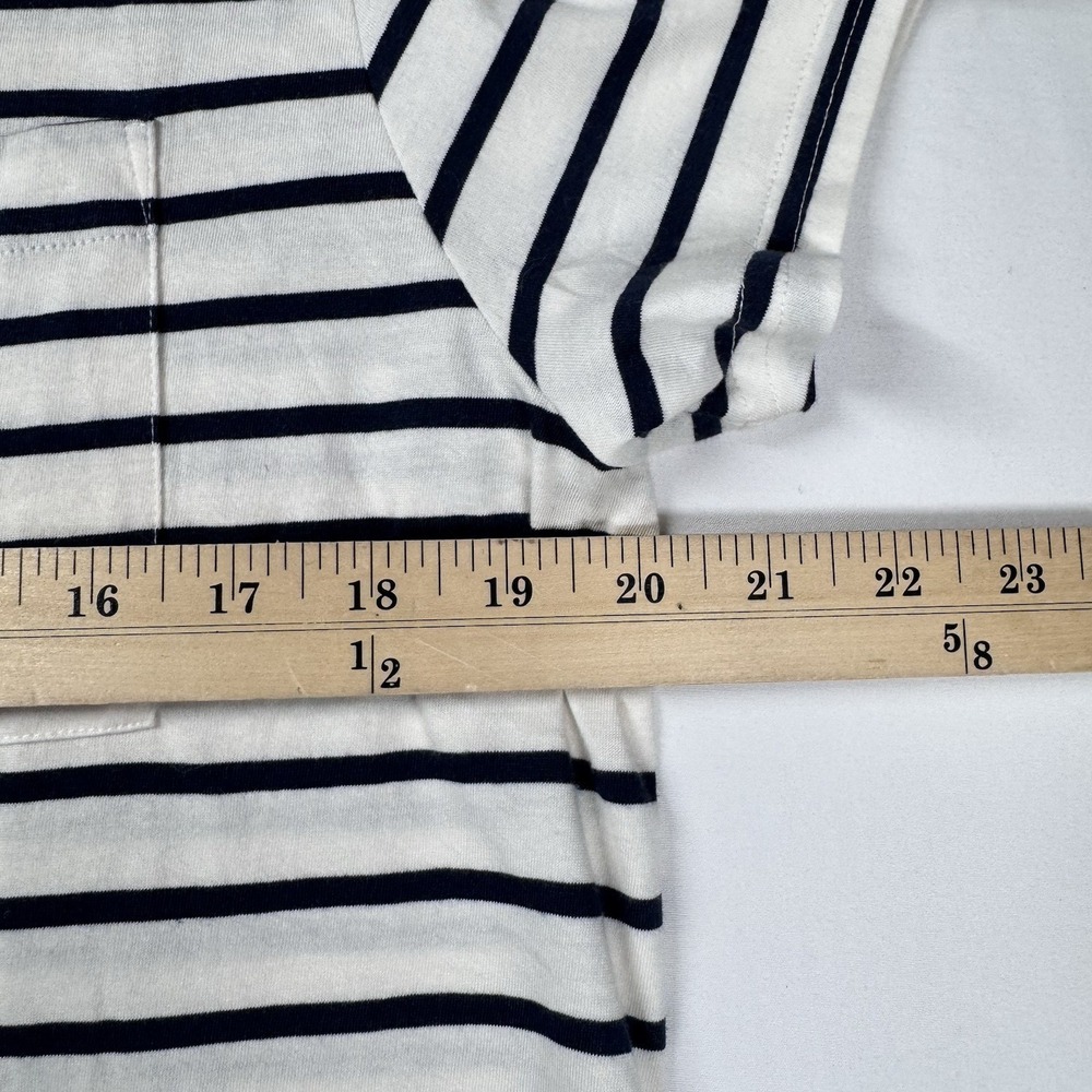 Set of 2 Pact Organic Cotton T Shirt Dress Sz L Pocket Crewneck Striped New - Picture 8 of 11
